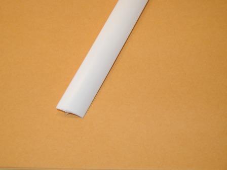 9/16 Smooth White T-Molding  $ .50 Per Ft.